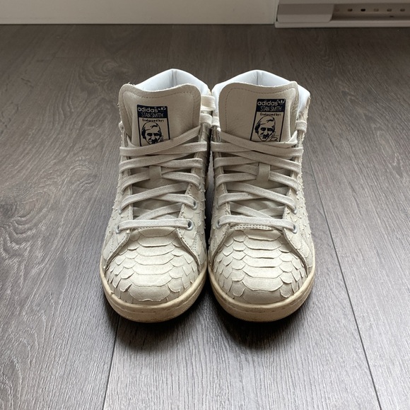 Adidas Stan Smith High Tops with snakeskin effect leather - Picture 2 of 7